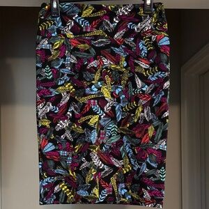 LuLaRoe Multicolor Leaf Print Cassie Pencil Skirt